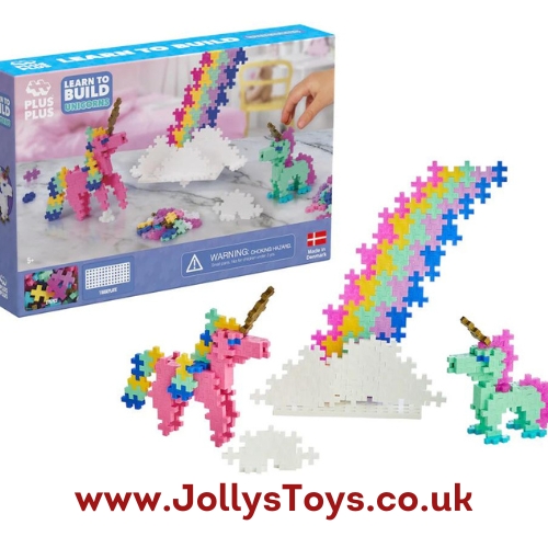 Plus Plus Learn to Build Unicorns Set JollysToys